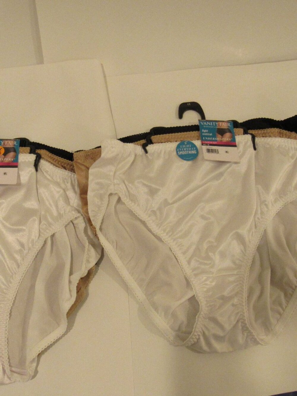 NEW TWO 3-PACKS OF WOMEN'S VANITY FAIR HI-CUT PANTIES SIZE 4X(11) TOTAL6 PANTIES